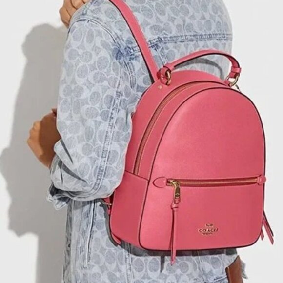 Coach Jordyn Backpack Crossgrain Leather Excellent Condition - Picture 4 of 5